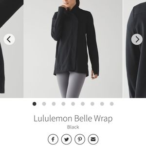 Lululemon Black Belle Wrap Jacket
